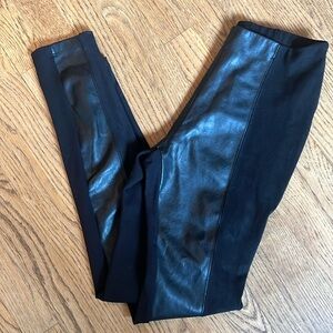 Faux leather leggings